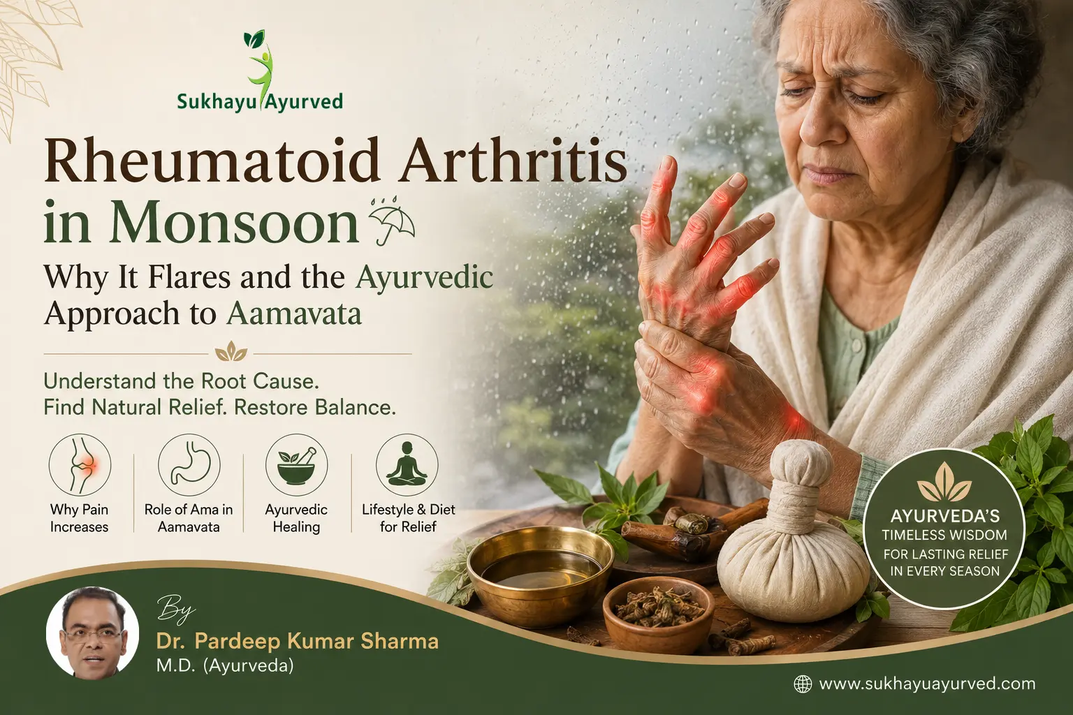 Rheumatoid Arthritis in monsoon: why it flares and the Ayurvedic approach to Aamavata